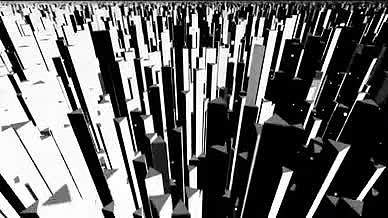 4K城市森林素模空间科技城市建筑视频的预览图